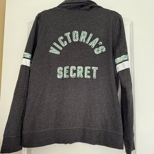 Vintage Victoria's Secret Sequined Zip-up Hoodie!